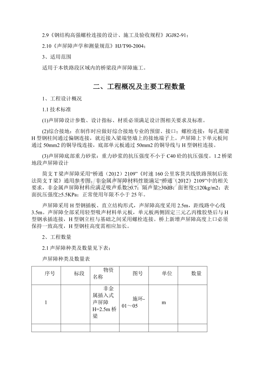 桥梁声屏障工程施工组织设计.docx_第2页