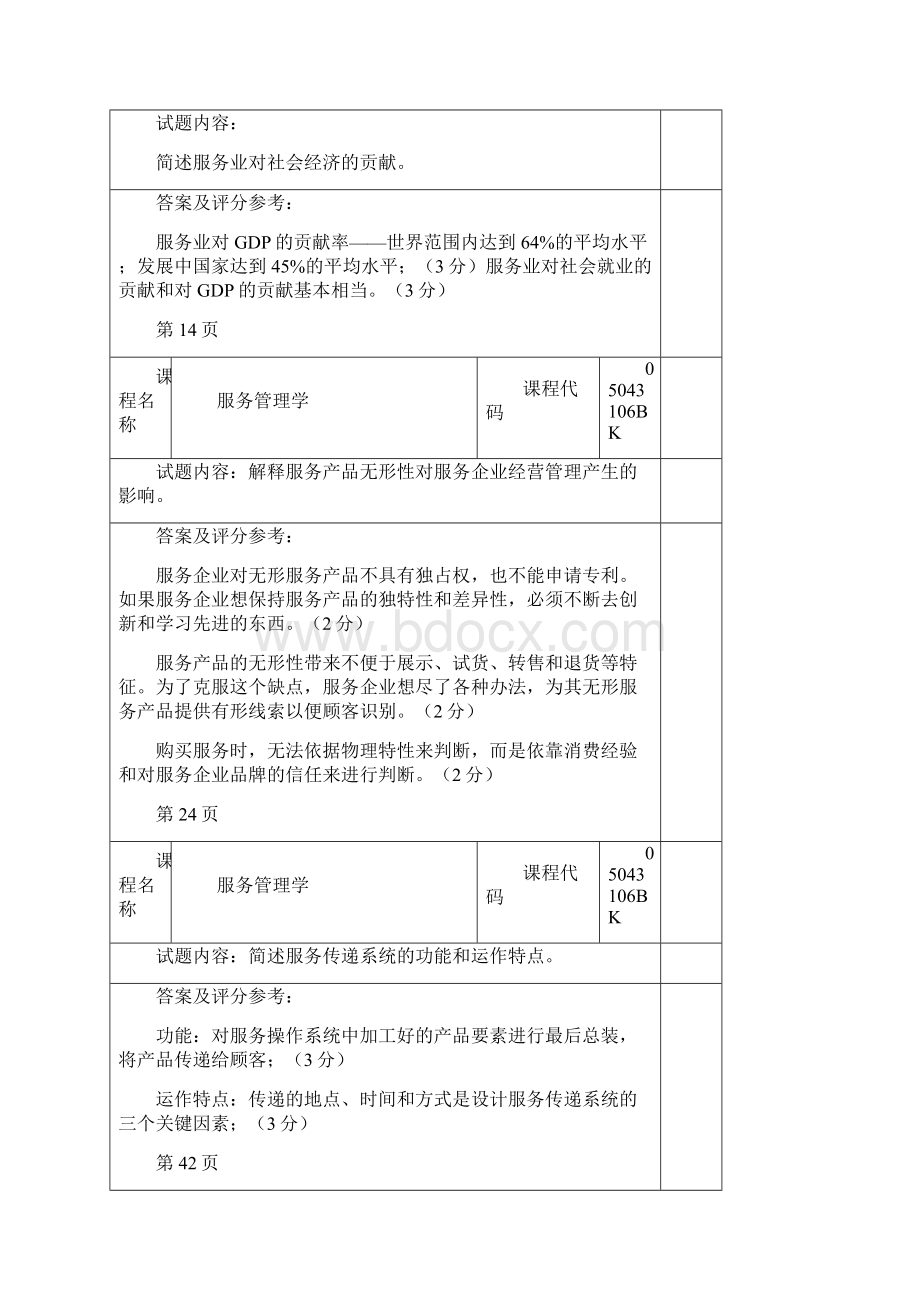 北工商服务管理学》考试题卡 简答题文档格式.docx_第2页