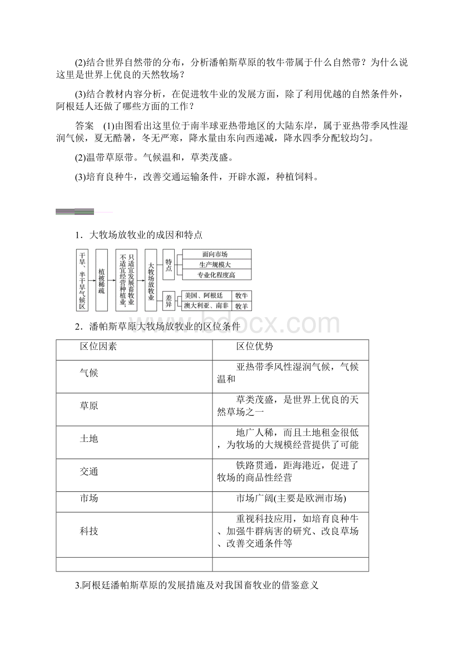 高中地理第三章农业地域的形成与发展第三节以畜牧业为主的农业地域类型学案新人教版必修2.docx_第3页