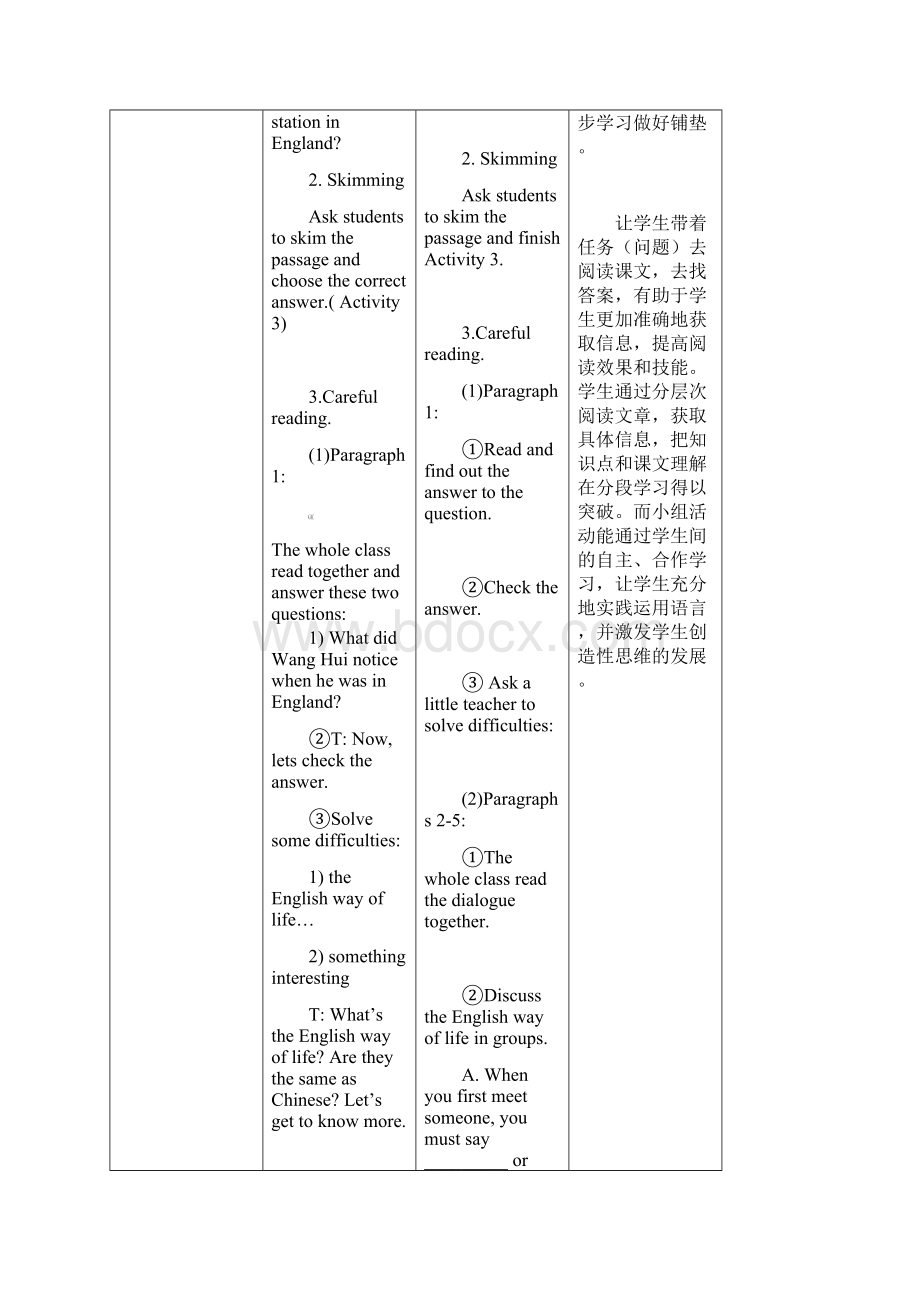 英语外研八年级上册Module 11 Way of lifeUnit 2 教学设计Word格式文档下载.docx_第3页