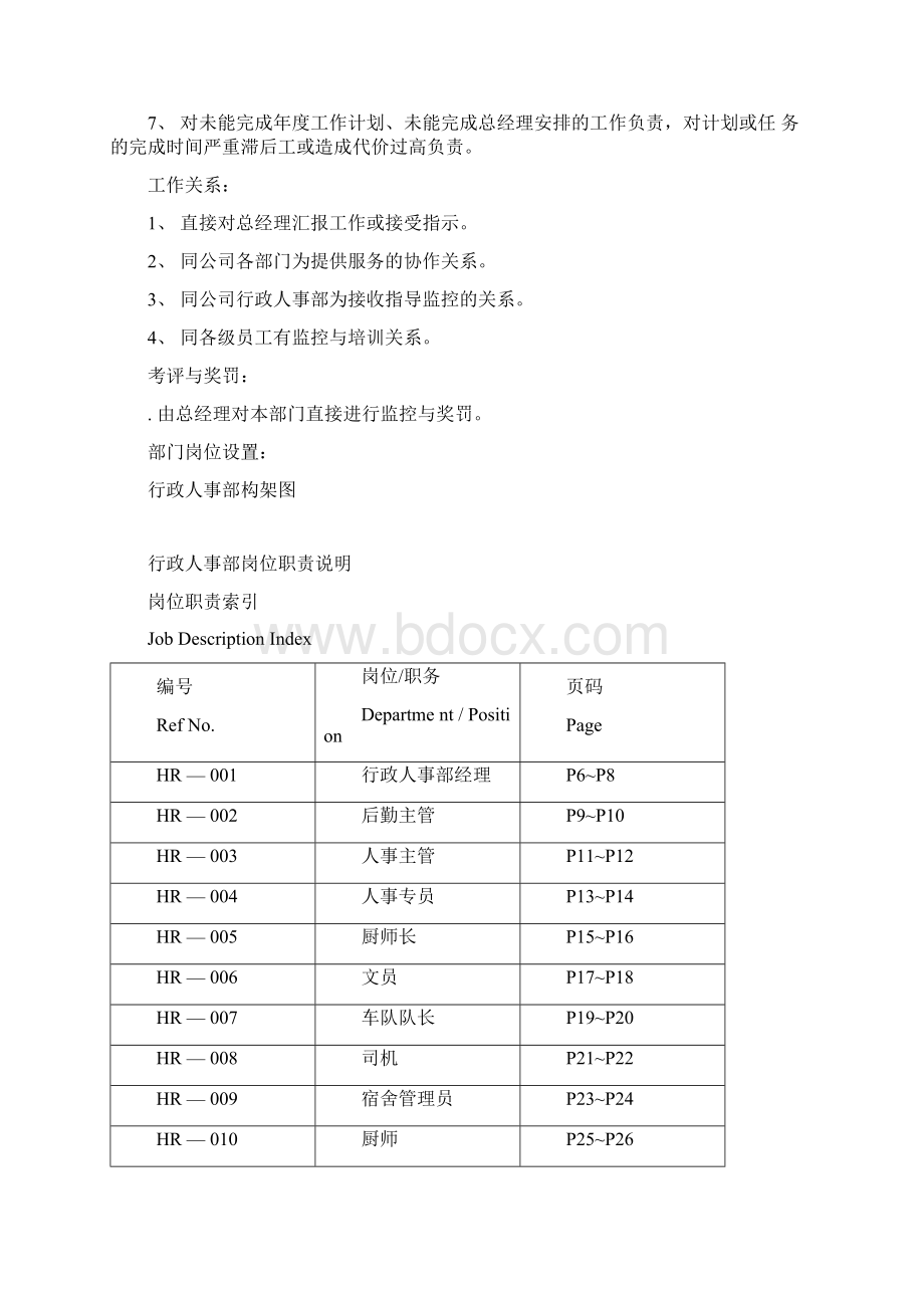 运作管理某年度行政人事部运作手册管理职责及工作流程Word格式.docx_第3页