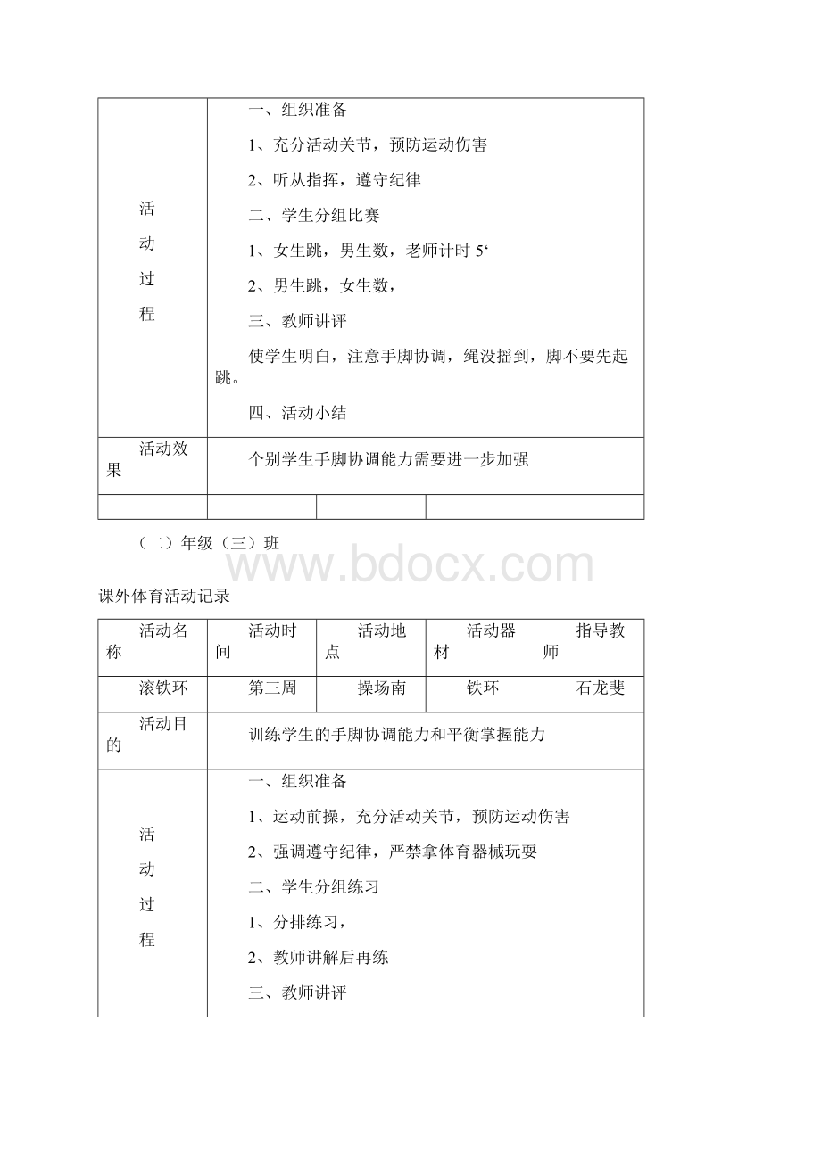 课外体育活动记录Word文档格式.docx_第2页