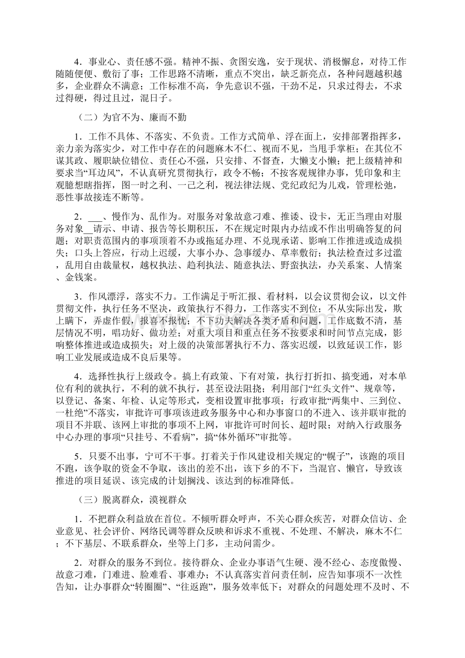 关于开展正风肃纪专项整治方案Word文档格式.docx_第2页