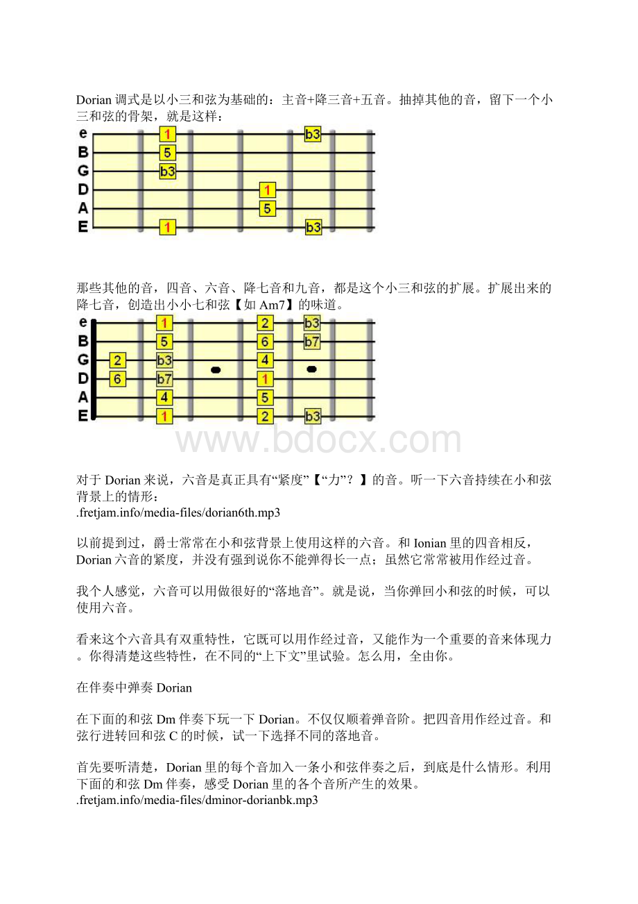 七个调式在吉他上的运用经典文档格式.docx_第3页