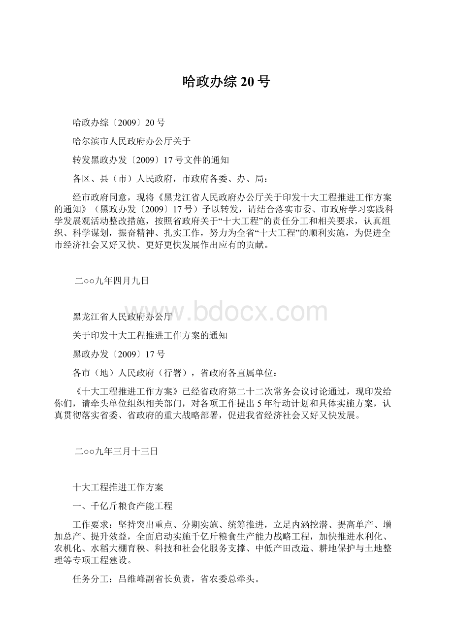 哈政办综20号Word文档格式.docx