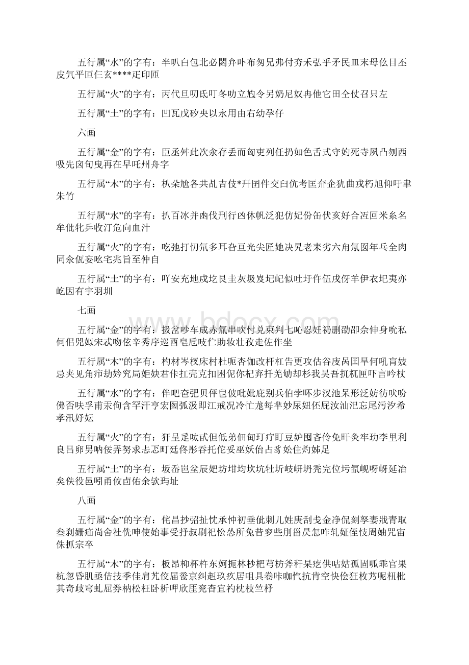 中国汉字五行属性查询.docx_第2页