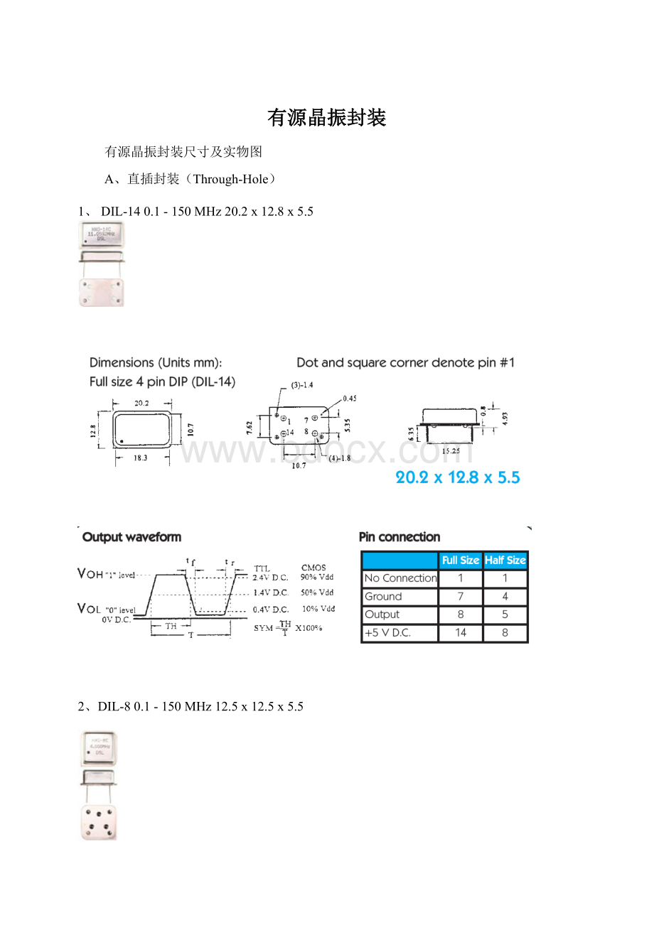 有源晶振封装.docx_第1页