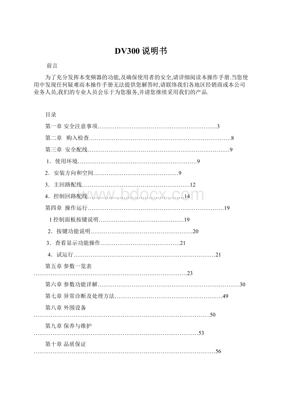 DV300说明书文档格式.docx_第1页