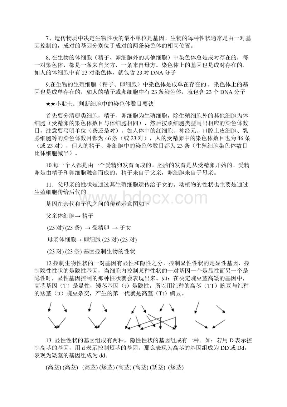 苏科版八年级下册生物知识点汇总.docx_第2页