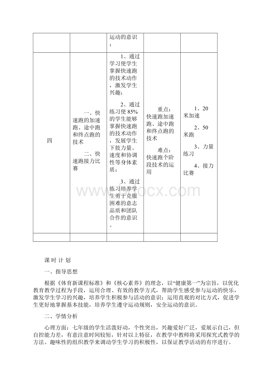 《快速跑及体能练习》教学设计Word文件下载.docx_第3页