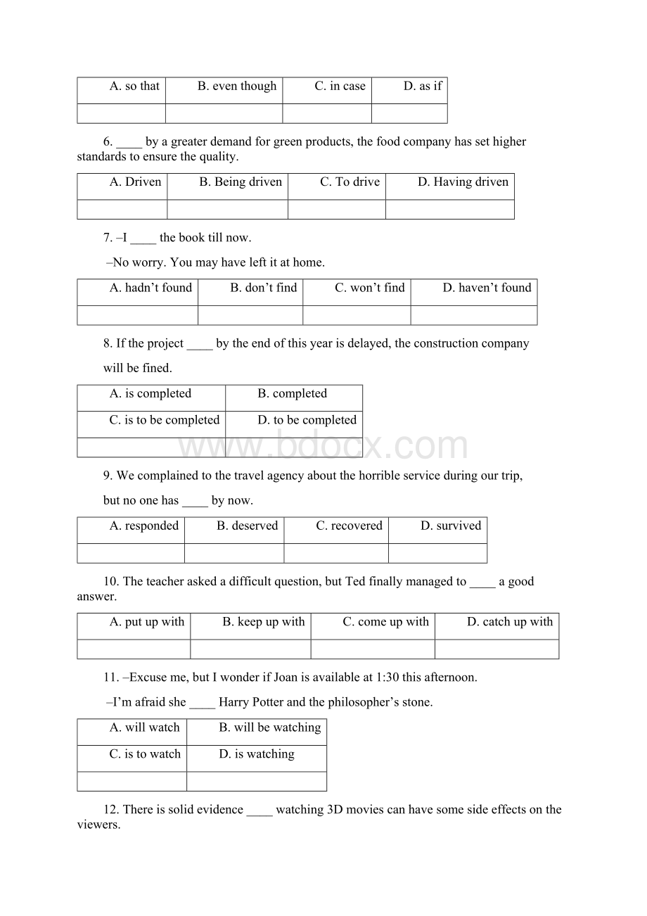 天津市河北区届高三第二次高考模拟考试 英语 Word版含答案Word文件下载.docx_第2页