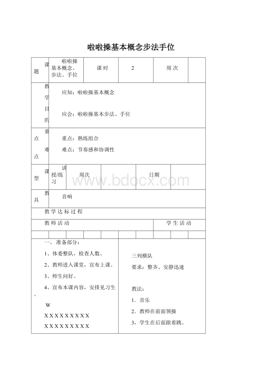 啦啦操基本概念步法手位.docx_第1页