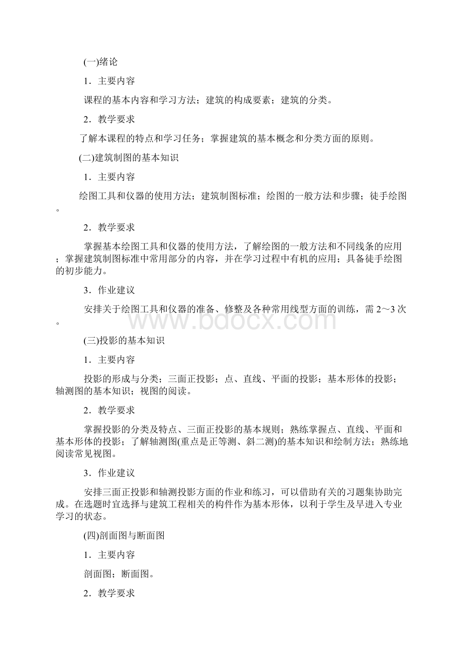 建筑工程技术专业主干课程教学基本要求.docx_第2页