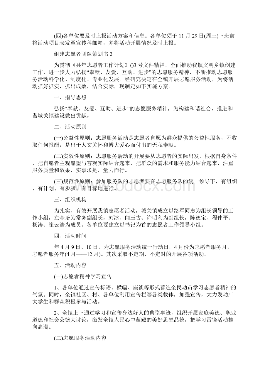 组建志愿者团队策划书.docx_第2页