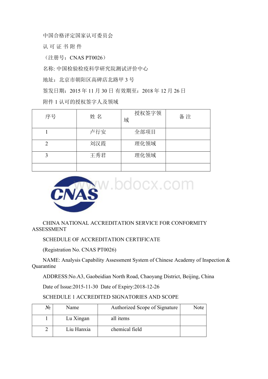 机构名称中国检验检疫科学研究院测试评价中心Word格式.docx_第3页