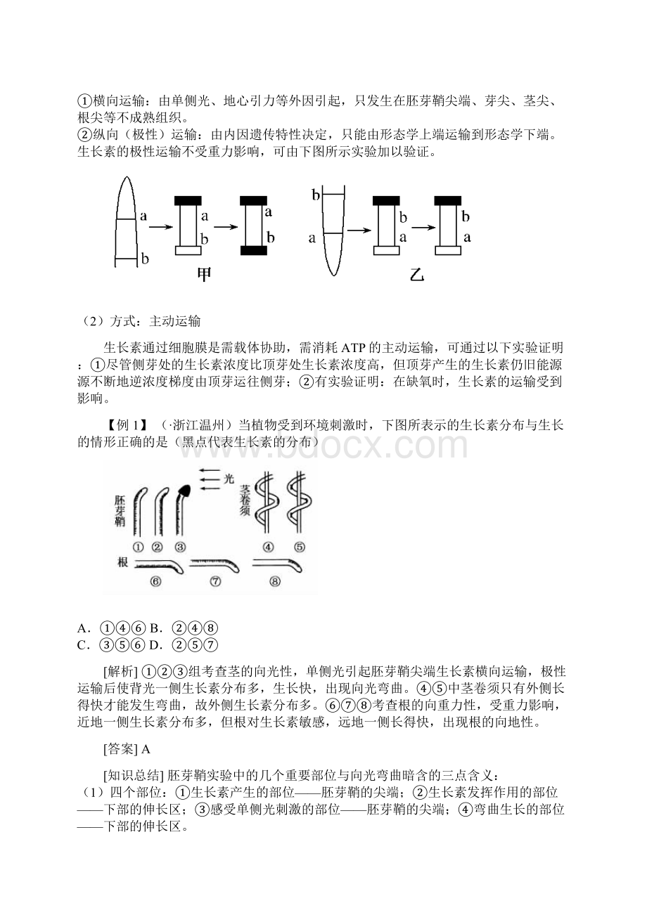 恒心高考生物满分冲刺植物的激素调节专题.docx_第3页