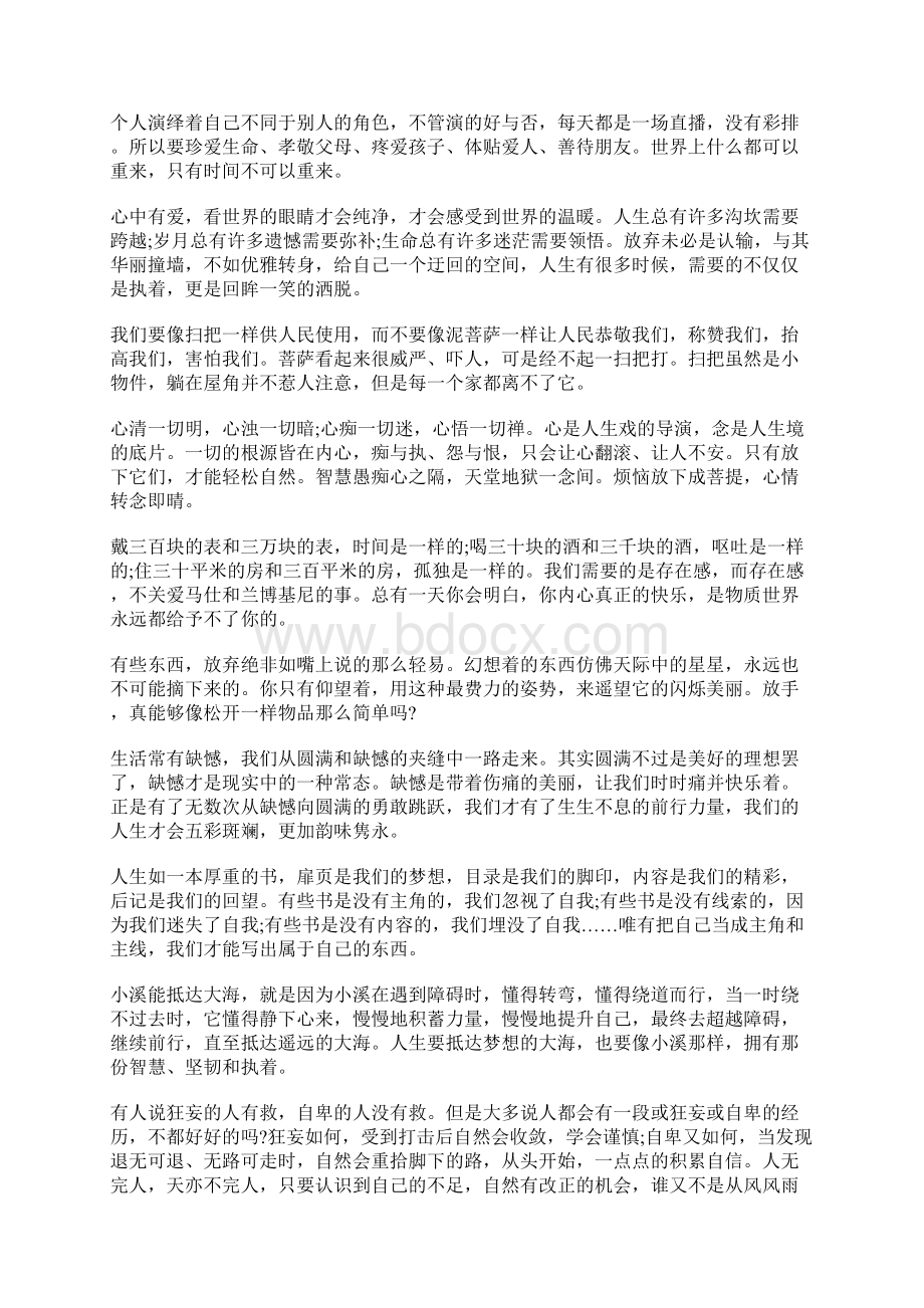 正能量心情短语人生感悟有哲理的句子Word格式文档下载.docx_第2页