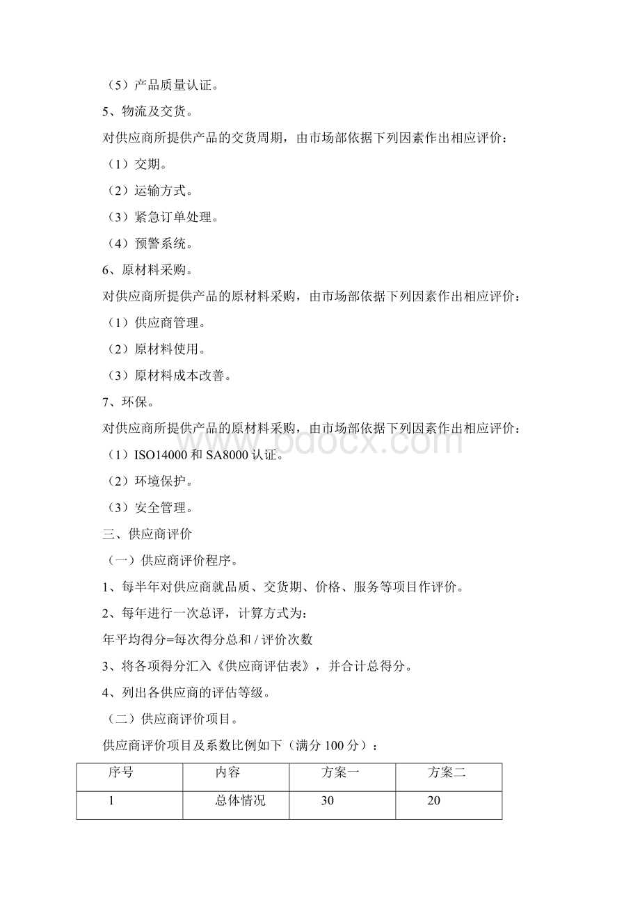 合格供应商管理制度Word文档下载推荐.docx_第3页