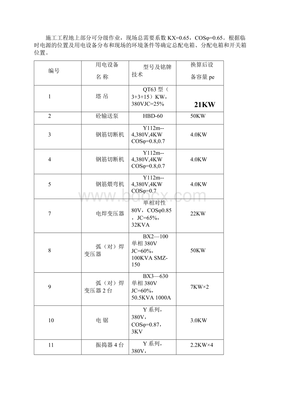 现场用电施工组织设计文档格式.docx_第3页