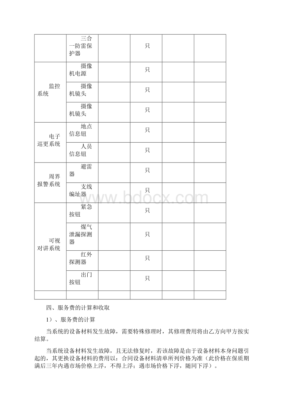 质保期后的维修和保养合同范本Word文件下载.docx_第3页