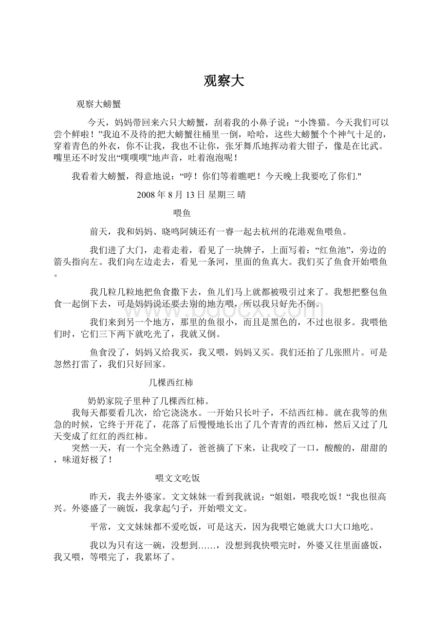 观察大Word文档下载推荐.docx