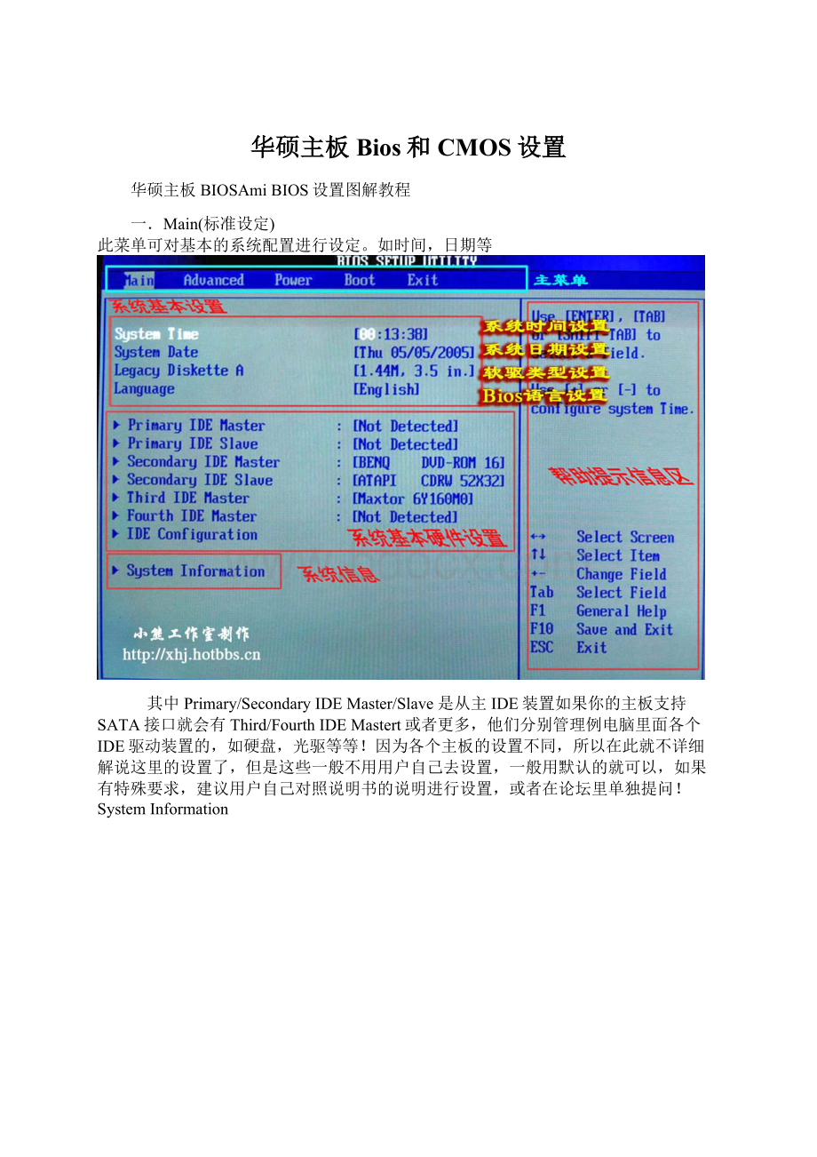 华硕主板Bios和CMOS设置文档格式.docx_第1页