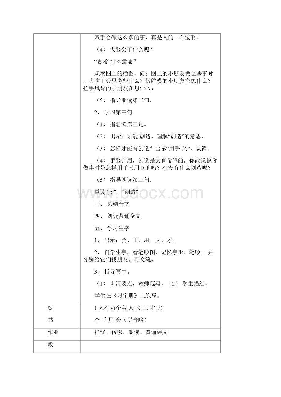 强烈推荐苏教版小学一年级语文上册教案全册接近页.docx_第3页