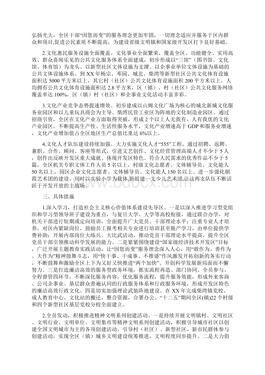 文化强区工程建设工作意见文档格式.docx_第3页