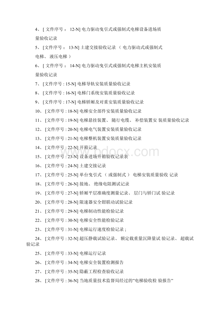 电梯分部工程质量验收记录表格资料模板.docx_第2页