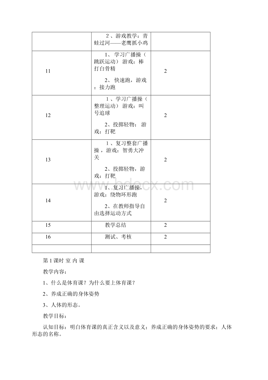 小学一年级上册体育教案 1Word格式文档下载.docx_第3页