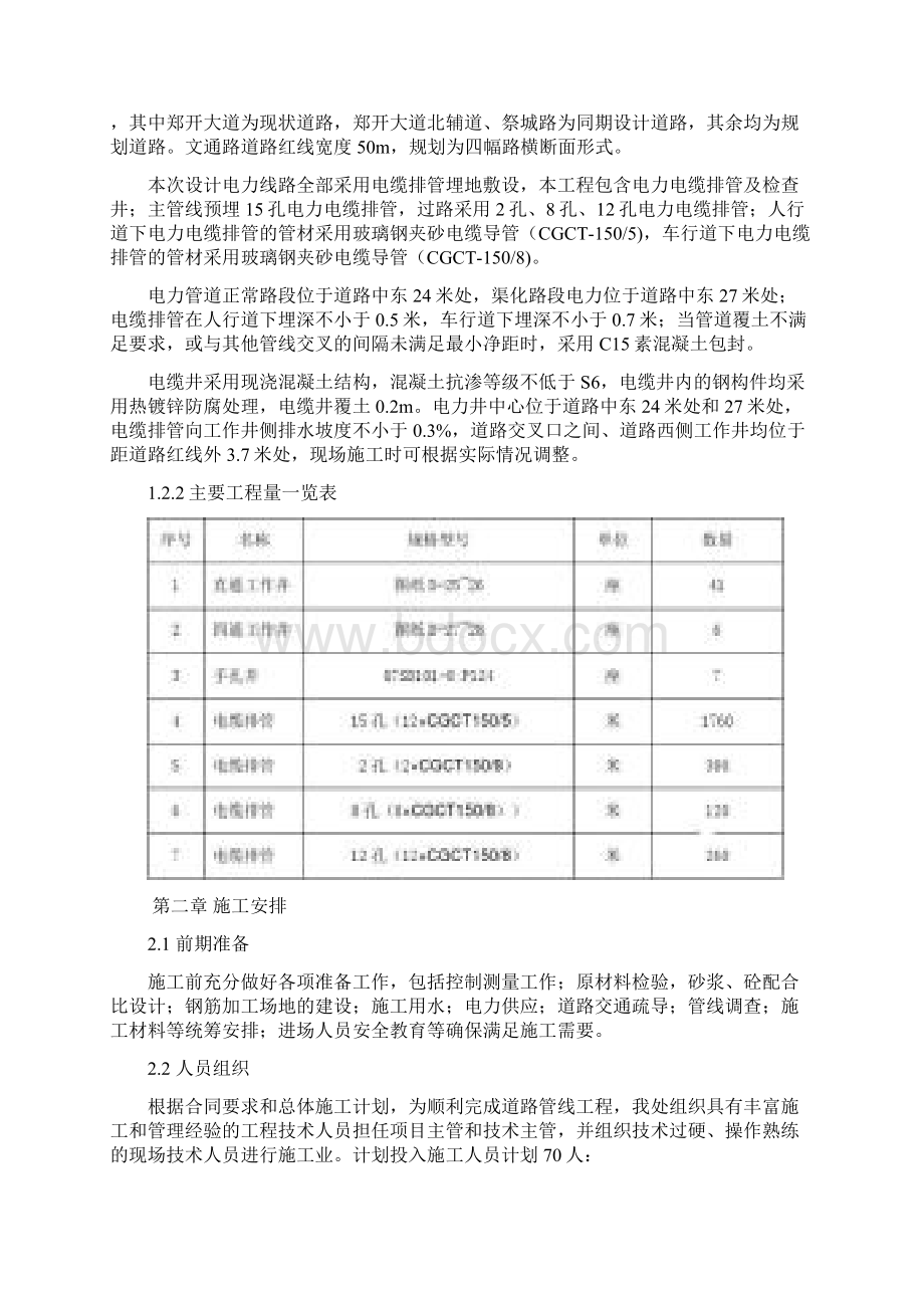 市政道路电力管道施工方案.docx_第2页