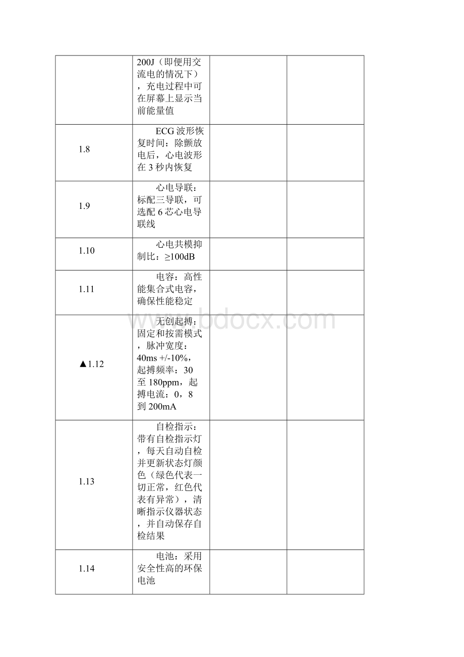 子包1除颤仪带起搏数量2台Word文档下载推荐.docx_第2页