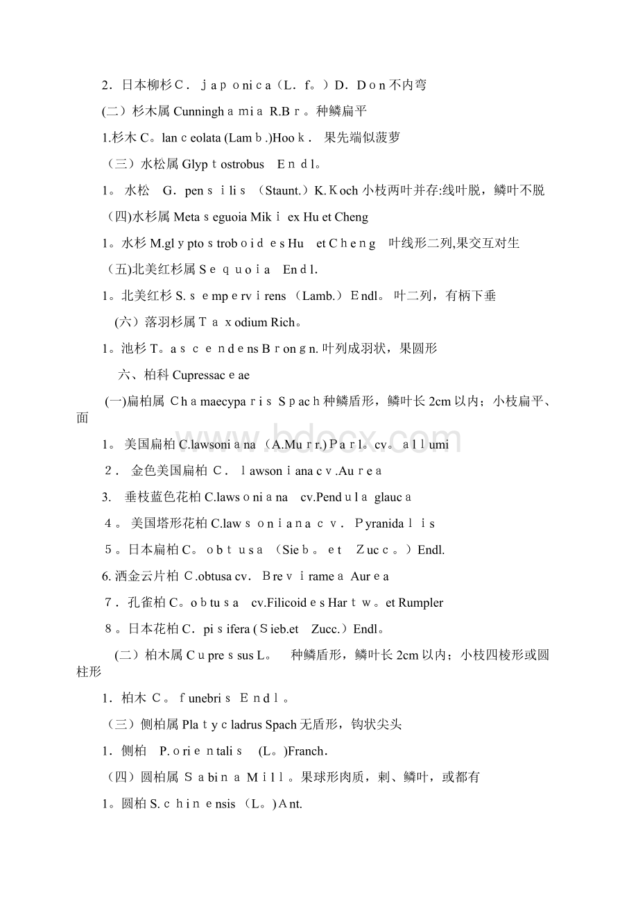 贵州省植物园主要种子植物名录.docx_第2页