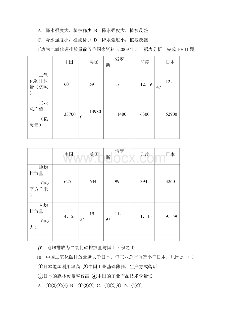 高三年级期末考试试题文综.docx_第3页