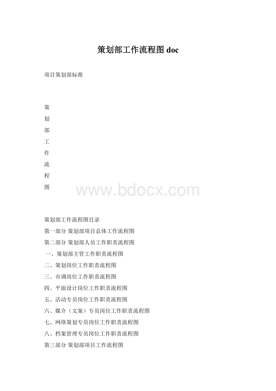 策划部工作流程图docWord格式文档下载.docx_第1页