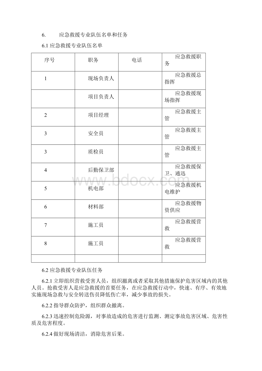 施工项目安全应急预案Word文档格式.docx_第3页