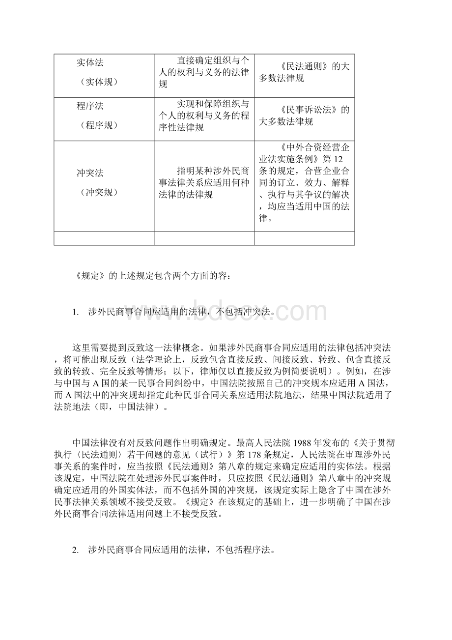 涉外民商事合同纠纷案件法律适用的最新规定之解析Word文档格式.docx_第2页