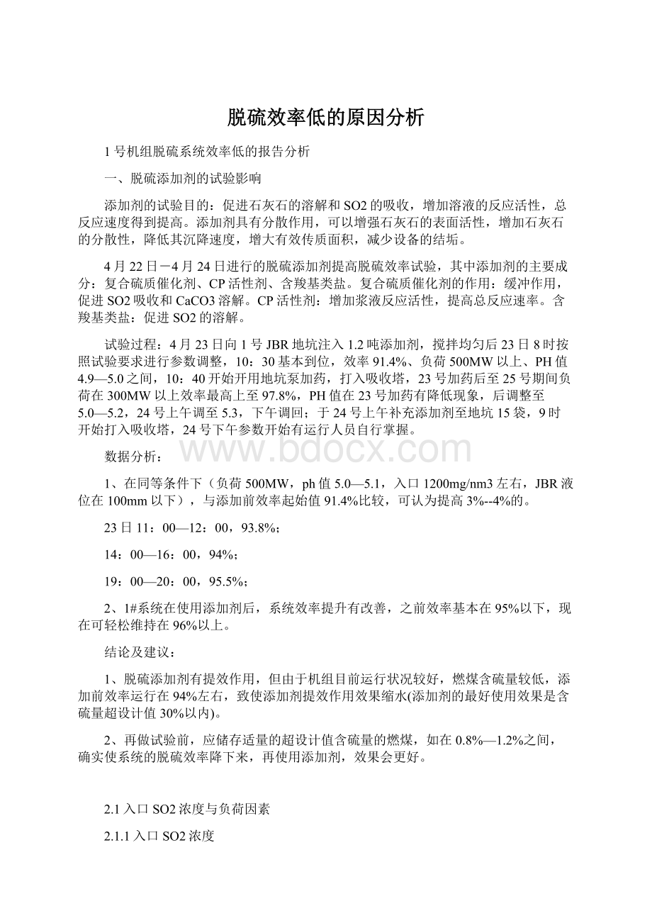 脱硫效率低的原因分析.docx_第1页