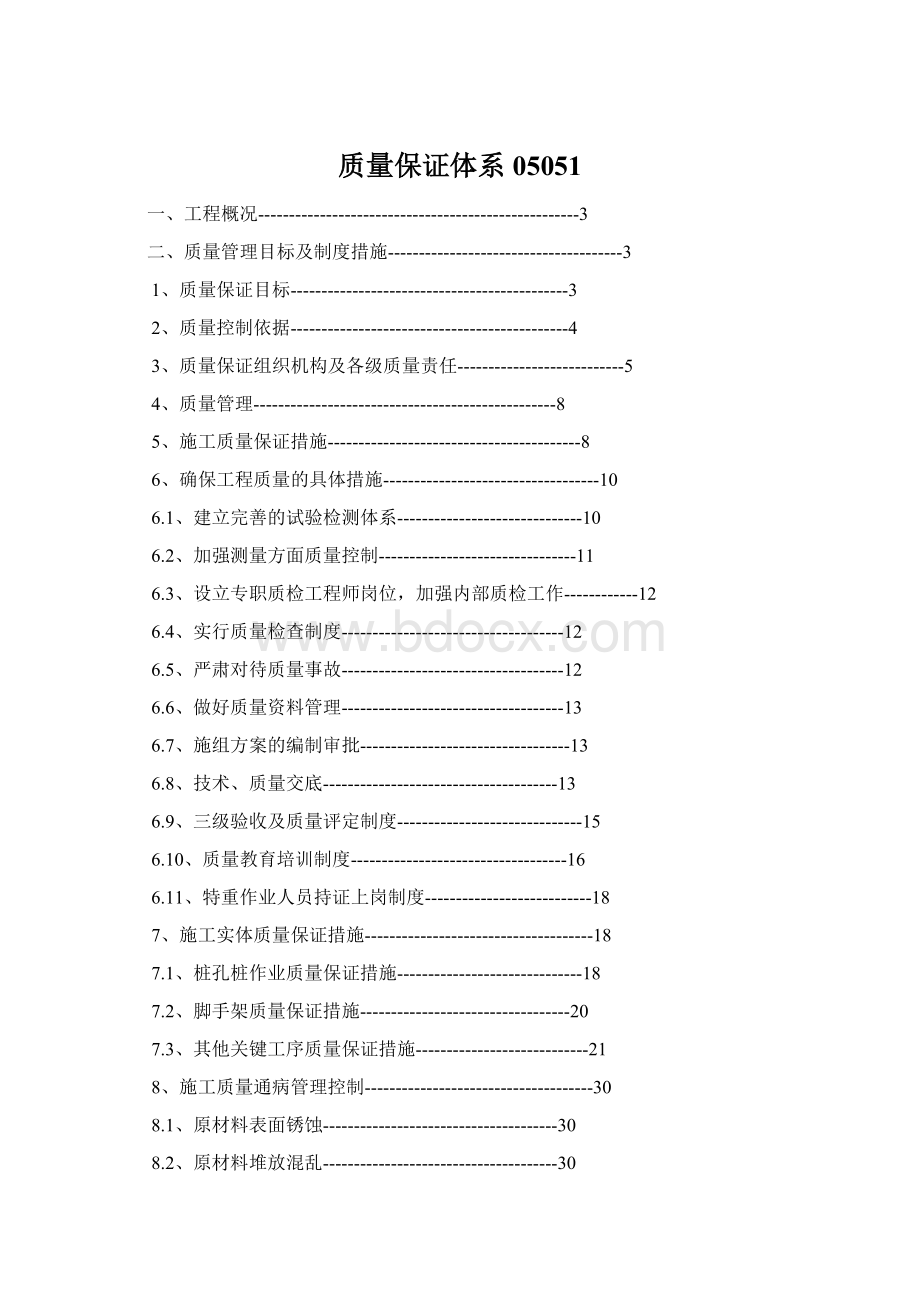 质量保证体系05051Word下载.docx