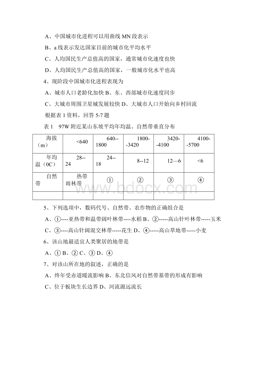 高考文科综合试题及参考答案四川卷.docx_第2页