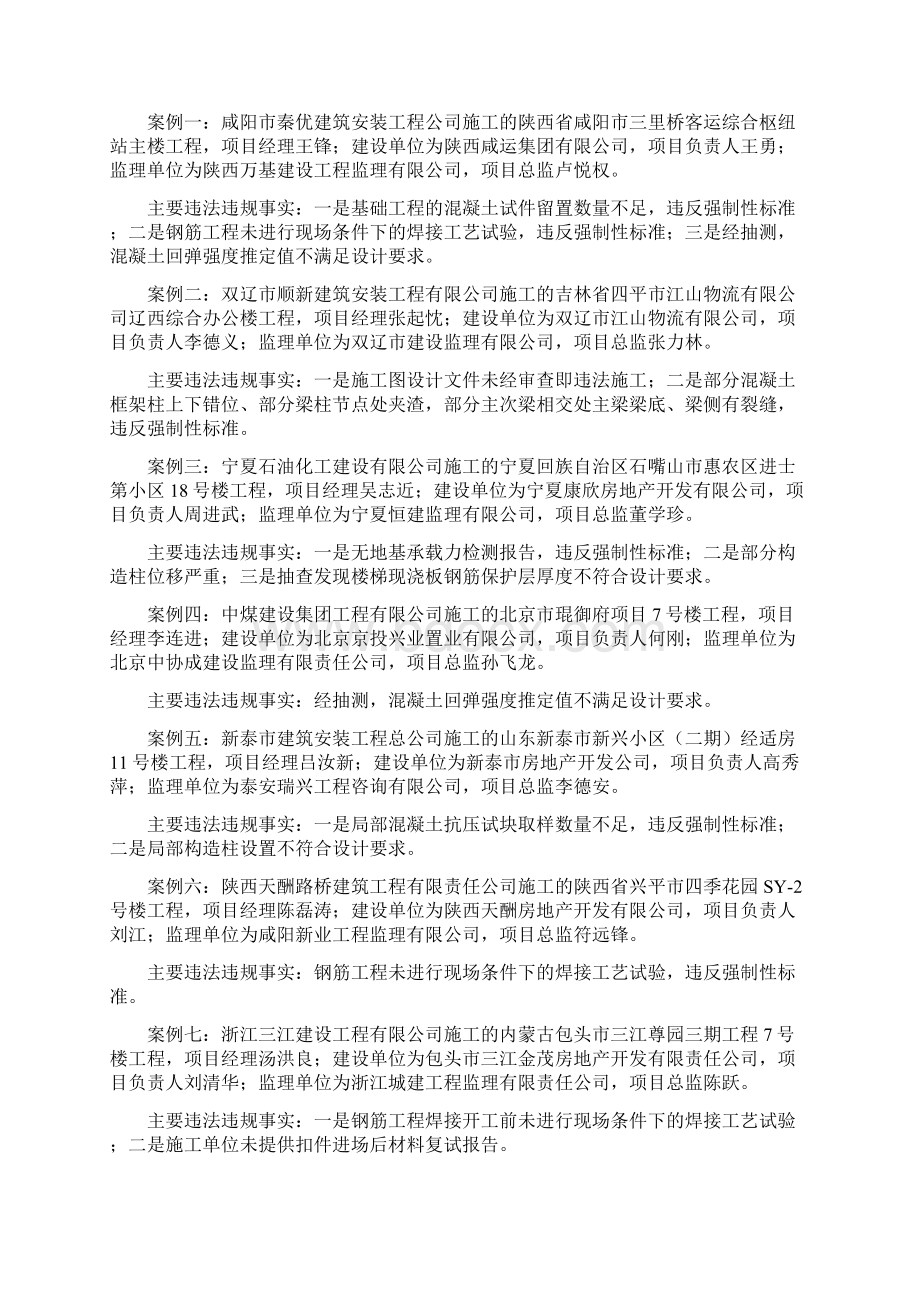 住建部通报工程质量治理两年行动违法违规案例.docx_第3页