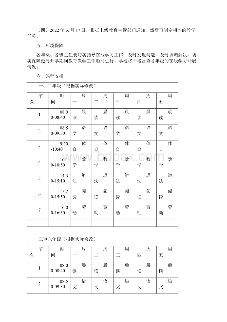 小学疫情防控期间线上教育教学工作实施方案详细版.docx_第2页