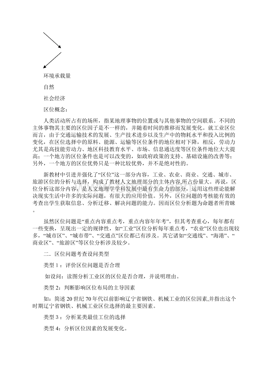 高三地理专题复习区位因素分析Word文档下载推荐.docx_第3页