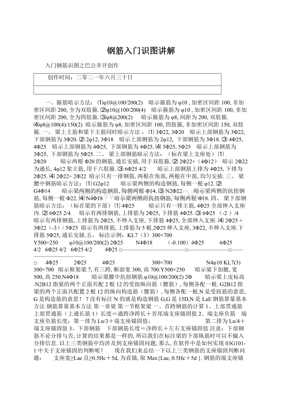 钢筋入门识图讲解.docx