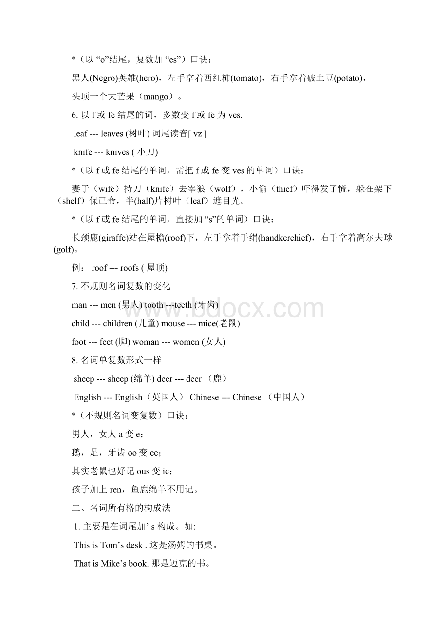 小学英语语法大全附练习题.docx_第2页