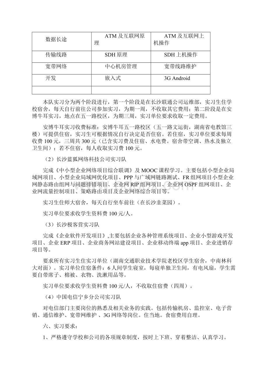 湖南师范大学通信工程专业实习计划Word文档格式.docx_第2页