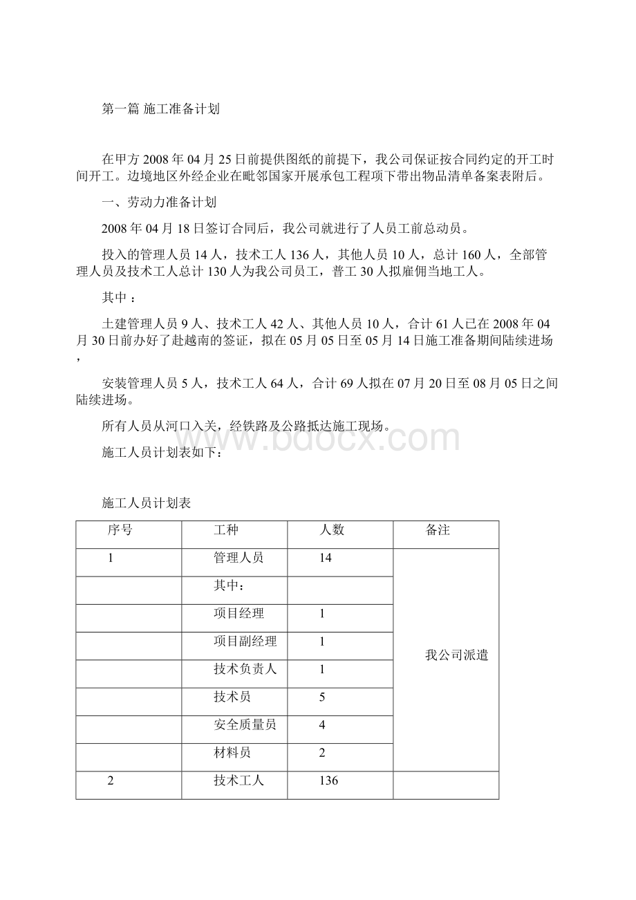 最新越南公青水泥厂2500td新型干法水泥生产线45MW纯低温余热发电站项目总承包工程投标文件水泥厂施工组织.docx_第2页