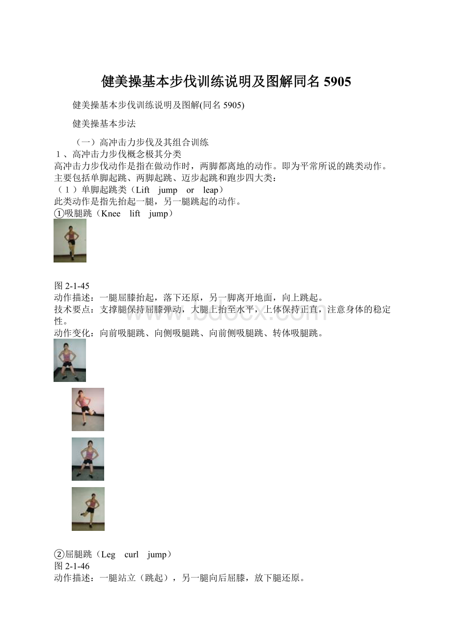 健美操基本步伐训练说明及图解同名5905.docx_第1页