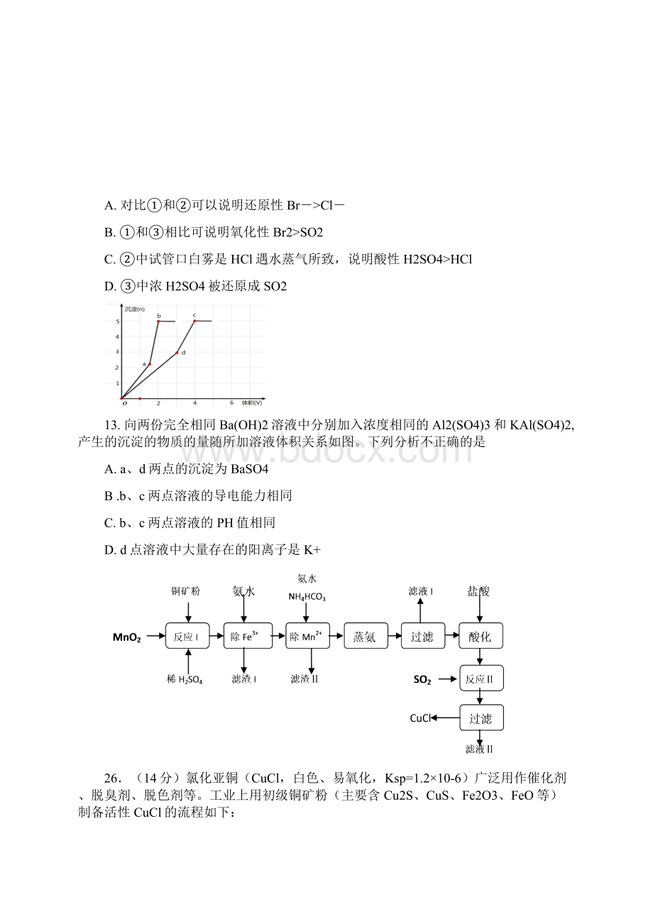 山西省运城市空港新区17届高三化学模拟考试试题四Word文档下载推荐.docx_第3页