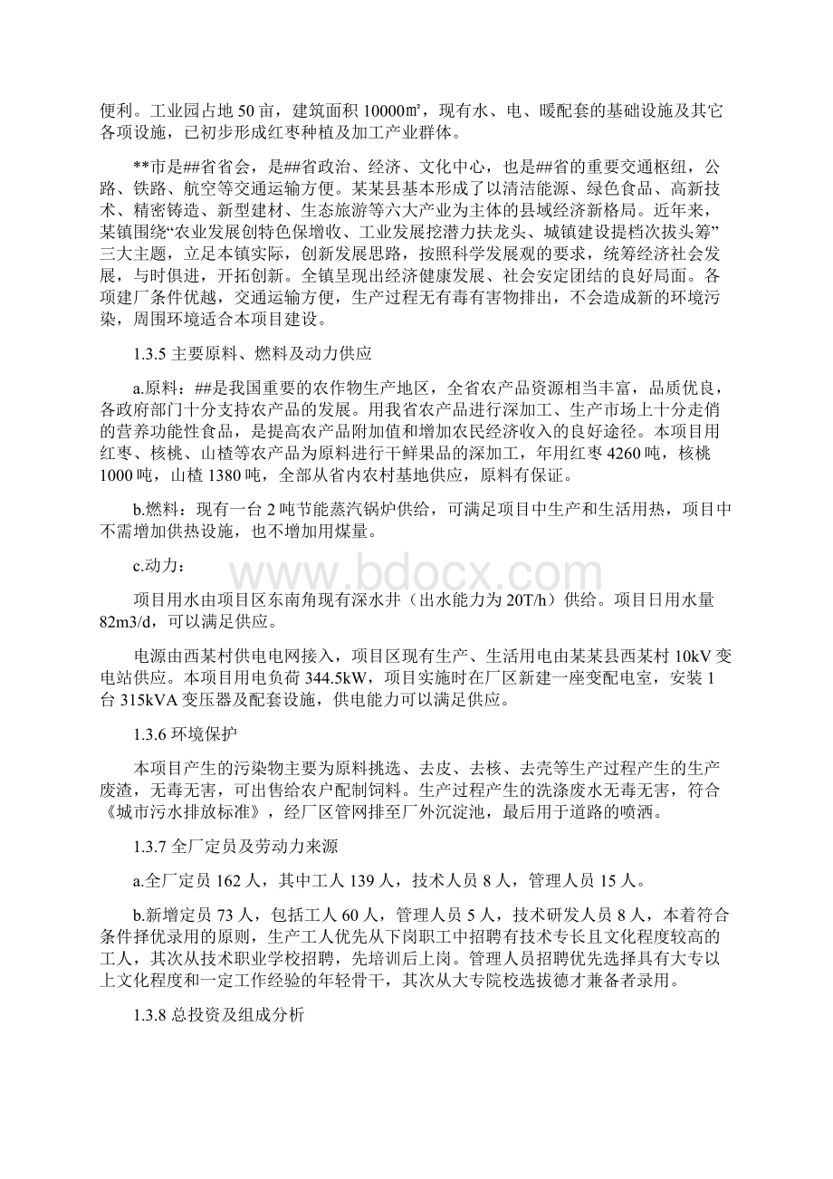 红枣综合利用科技成果转化改扩建项目可行性研究报告.docx_第3页